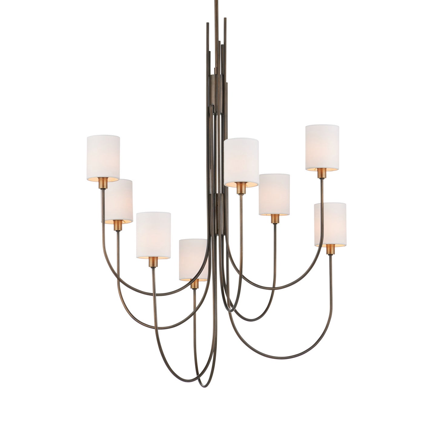 Jarymere Chandelier Metal & Linen 32.5"D