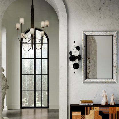 Jarymere Chandelier Metal & Linen 32.5"D