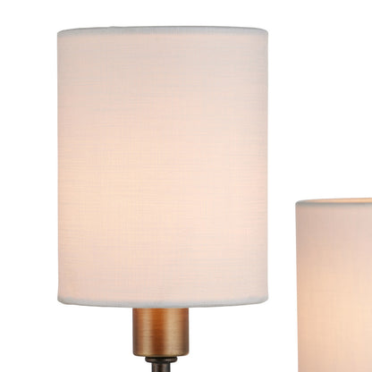 Jarymere Chandelier Metal & Linen 32.5"D
