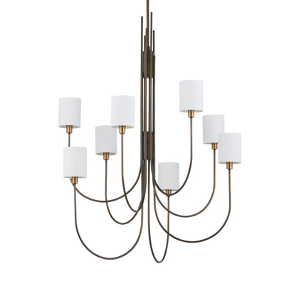 Jarymere Chandelier Metal & Linen 32.5"D
