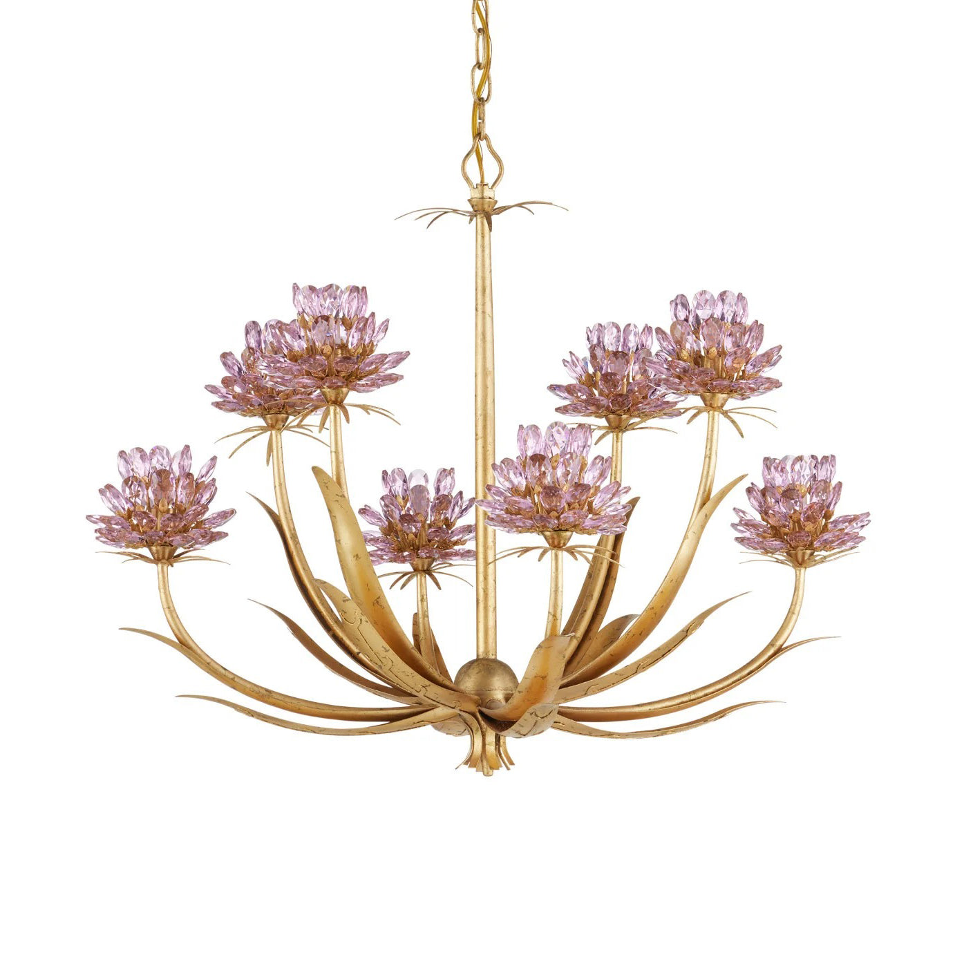 Elitix LED Chandelier Crystal & Wrought Iron 29.5"D