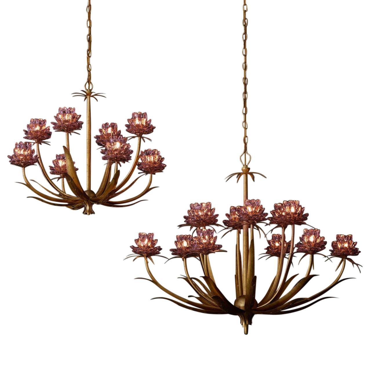 Elitix LED Chandelier Crystal & Wrought Iron 29.5"D