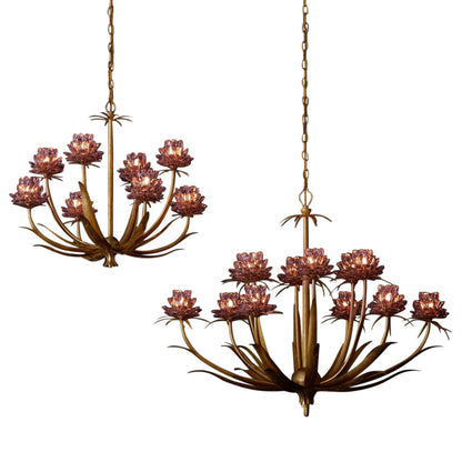 Elitix LED Chandelier Crystal & Wrought Iron 29.5"D