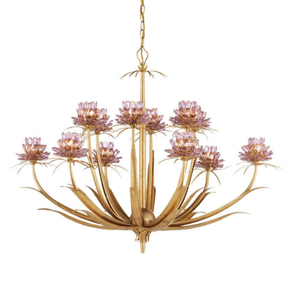 Elitix LED Chandelier Crystal & Wrought Iron 29.5"D