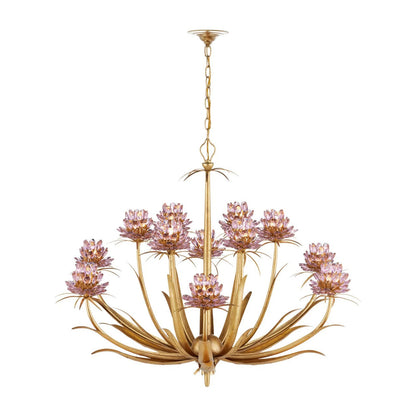 Elitix LED Chandelier Crystal & Wrought Iron 29.5"D