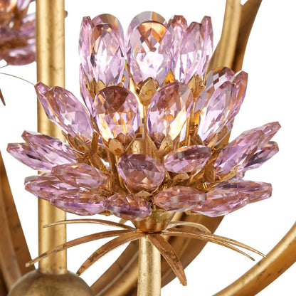 Elitix LED Chandelier Crystal & Wrought Iron 29.5"D