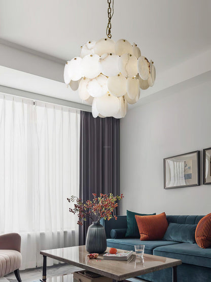 Alabaster Shell Brass Chandelier with 2/3/4/5/6 layer - Richardrider