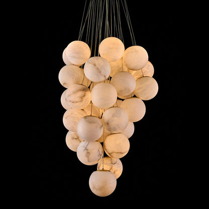 Cluster Alabaster Globe Chandelier - Richardrider