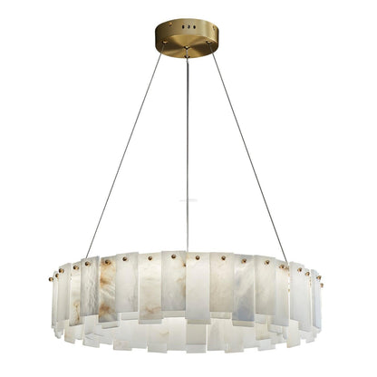Halos Alabaster Round/Square Chandelier - Richardrider