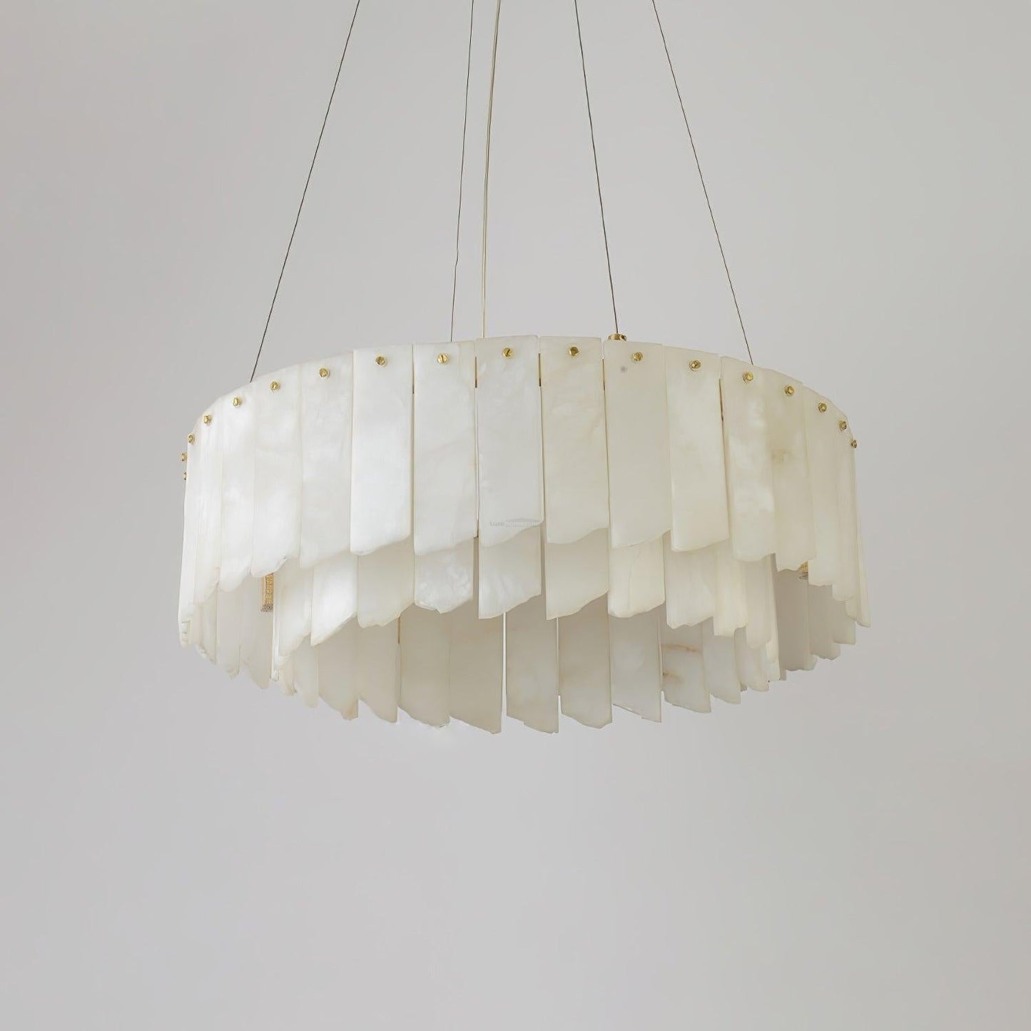 Alabaster Cascade Tiered Chandelier 27.6