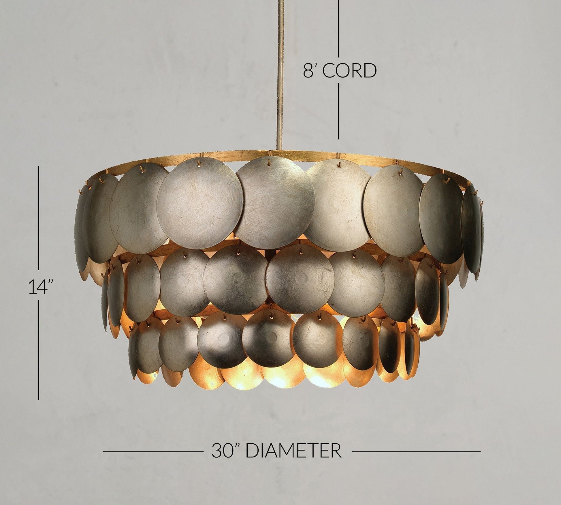 Dara Three Tier Chandelier 30" - Richardrider