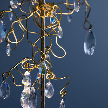 Eonodel Chandelier Crystal Branch Metal 6.3"D