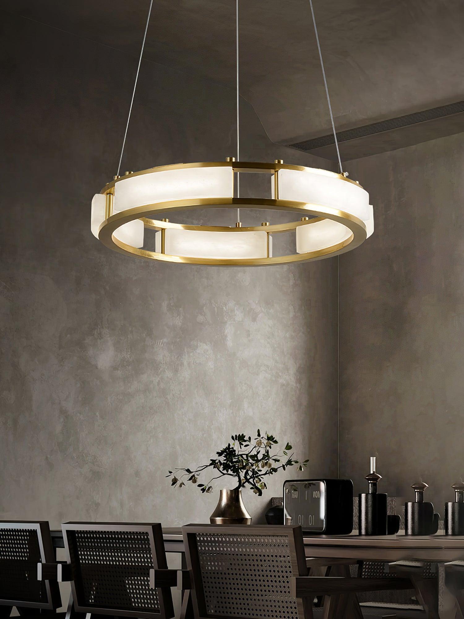 Qatar Alabaster Round Chandelier - Richardrider