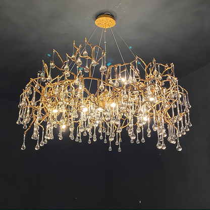 Iris Raindrop Crystal Branch Chandelier 31'' 39'' 47'' - Richardrider