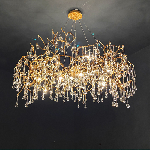 Iris Raindrop Crystal Branch Chandelier 31'' 39'' 47'' - Richardrider