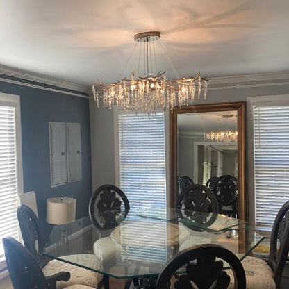 Luxury Crystal Geometric Branch Chandelier - Richardrider