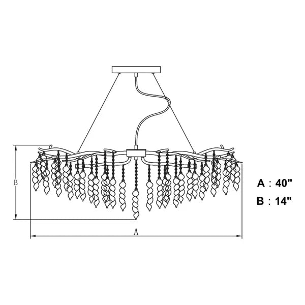 Luxury Crystal Geometric Branch Chandelier - Richardrider