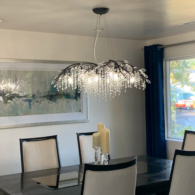 New Luxury Branch Crystal Pendant Chandelier Designer Creative Art Dining Room/Living Room Light Fixture - Richardrider