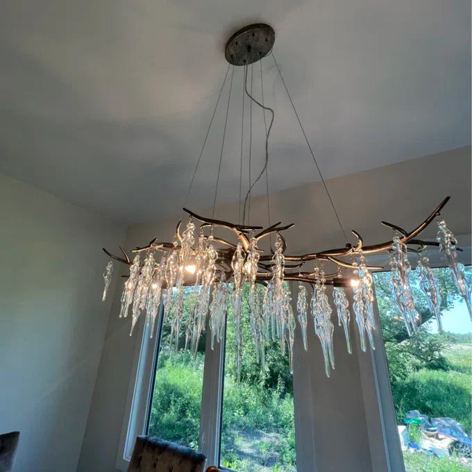 Luxury Crystal Geometric Branch Chandelier - Richardrider