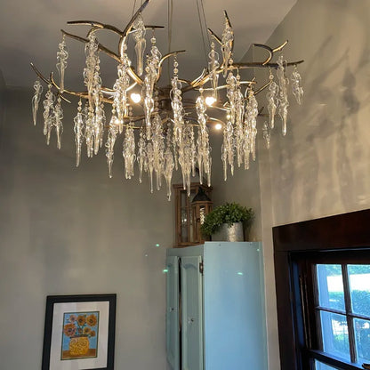 Luxury Crystal Geometric Branch Chandelier - Richardrider