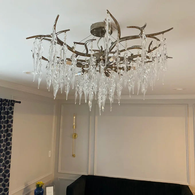 Luxury Crystal Geometric Branch Chandelier - Richardrider