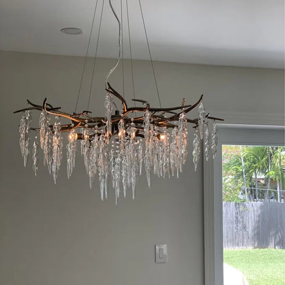 Luxury Crystal Geometric Branch Chandelier - Richardrider