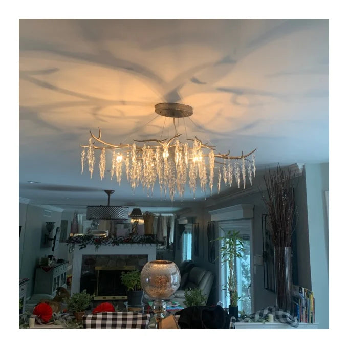 Luxury Crystal Geometric Branch Chandelier - Richardrider