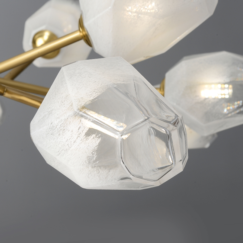 Mandy Modern Art Glass Lampshade Chandelier For Living Room - Richardrider