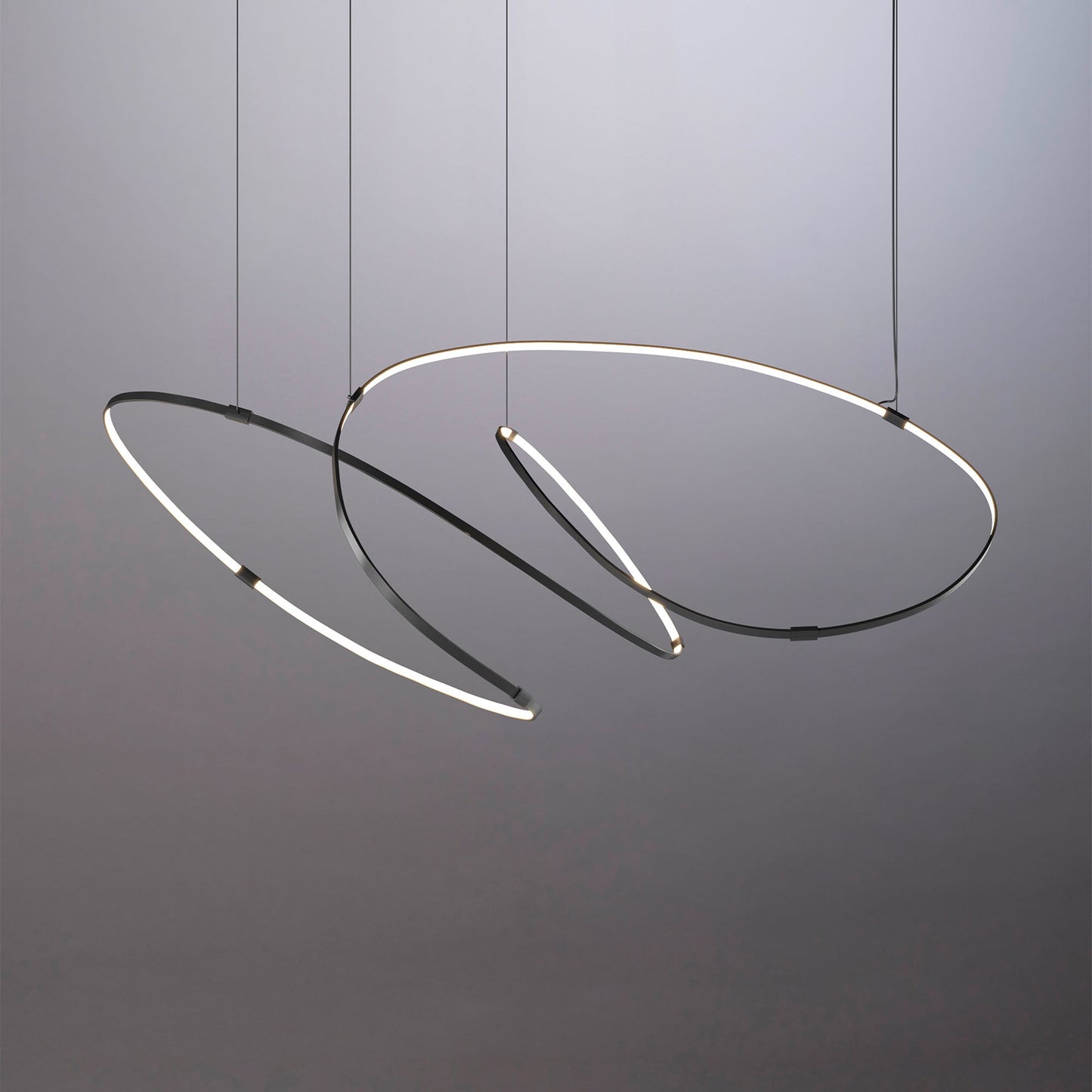 Galouvaro LED Chandelier Aluminum & Silicon & Steel 47.2"W x 47.2"D