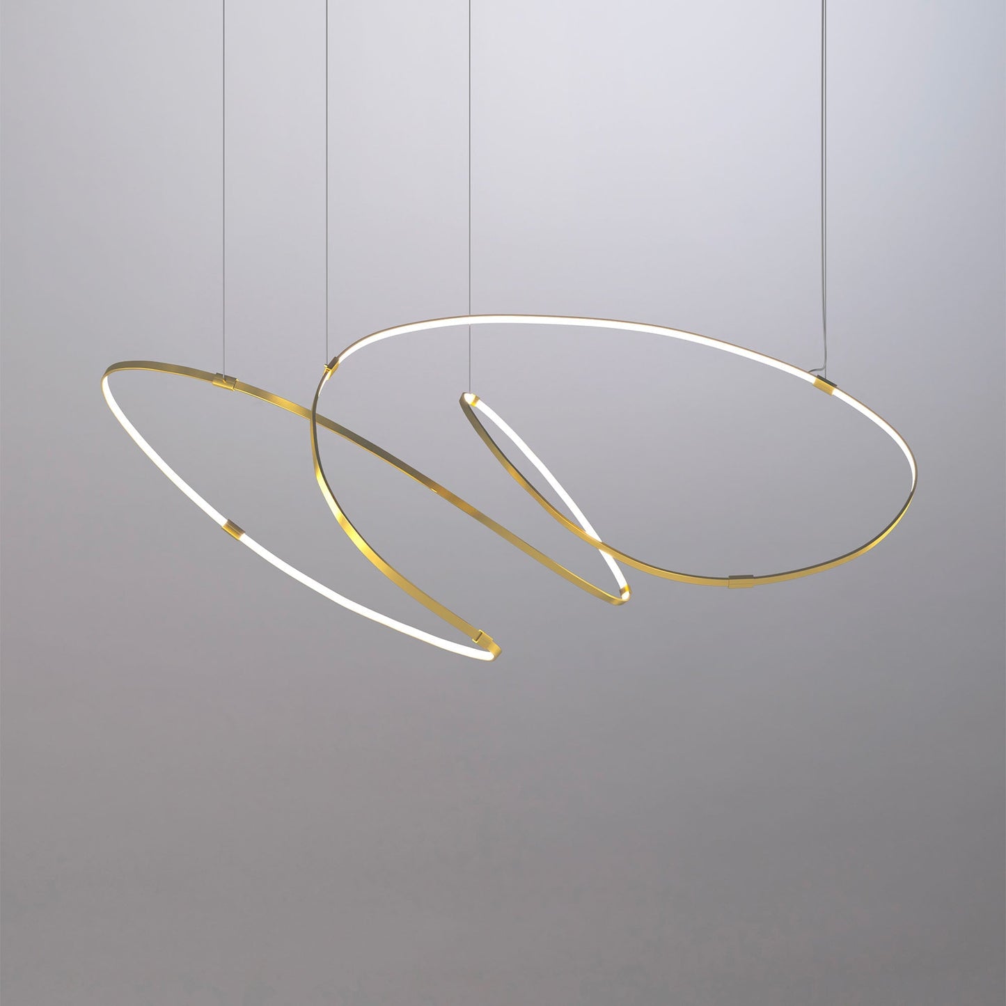 Galouvaro LED Chandelier Aluminum & Silicon & Steel 47.2"W x 47.2"D