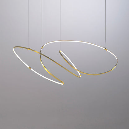 Galouvaro LED Chandelier Aluminum & Silicon & Steel 47.2"W x 47.2"D