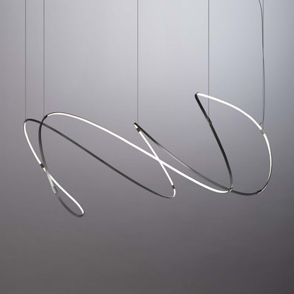 Galouvaro LED Chandelier Aluminum & Silicon & Steel 47.2"W x 47.2"D