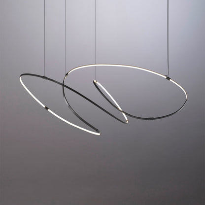 Galouvaro LED Chandelier Aluminum & Silicon & Steel 47.2"W x 47.2"D