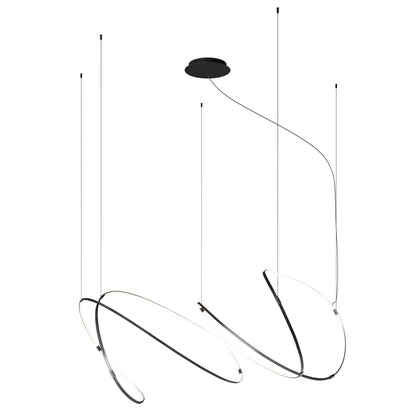 Galouvaro LED Chandelier Aluminum & Silicon & Steel 47.2"W x 47.2"D
