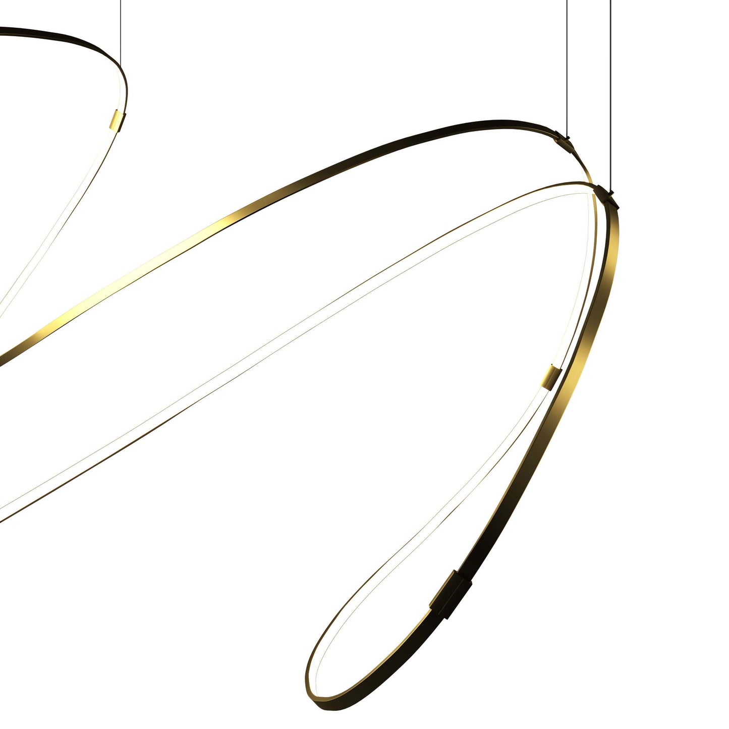 Galouvaro LED Chandelier Aluminum & Silicon & Steel 47.2"W x 47.2"D
