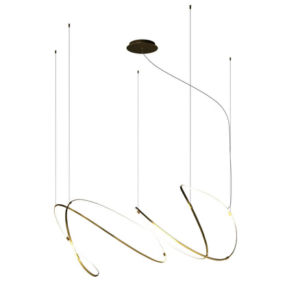 Galouvaro LED Chandelier Aluminum & Silicon & Steel 47.2"W x 47.2"D