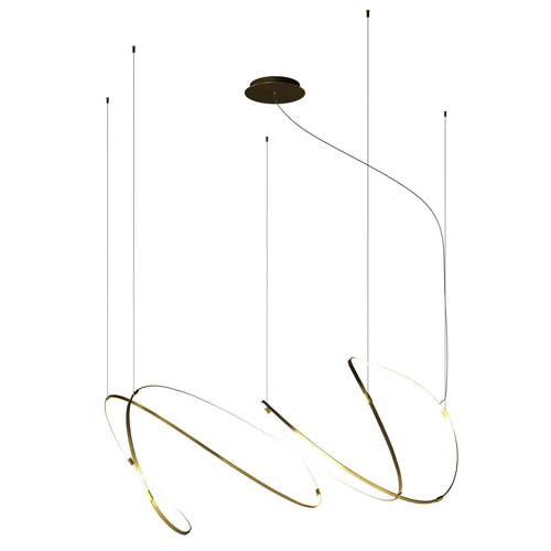 Galouvaro LED Chandelier Aluminum & Silicon & Steel 47.2"W x 47.2"D