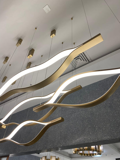 Modern Simple Aluminum Waving Chandelier - Richardrider
