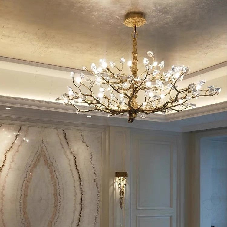 Gemstone Branch Chandelier with Artistic Design for Bedroom or Living Room - Richardrider
