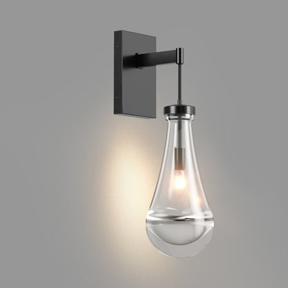 Wall Sconces, Black Wall Sconces Modern Bathroom Lights, Sconces Wall Lighting With Clear Glass, Wall Mounted Light Wall Lamp For Living Room Hallway Reception Desk