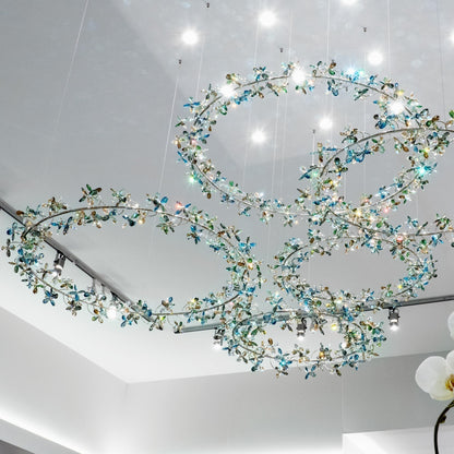 Modern Design Crystal Chandelier with Floral Crown Shape - Richardrider