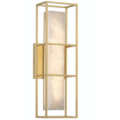 Saga Indoor / Outdoor Alabaster Wall Sconce