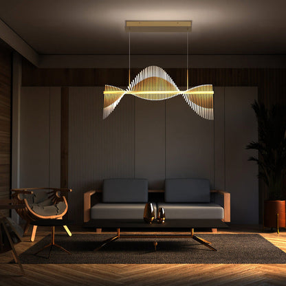 Organic Bloom Linear Chandelier