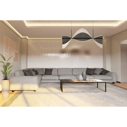 Organic Bloom Linear Chandelier