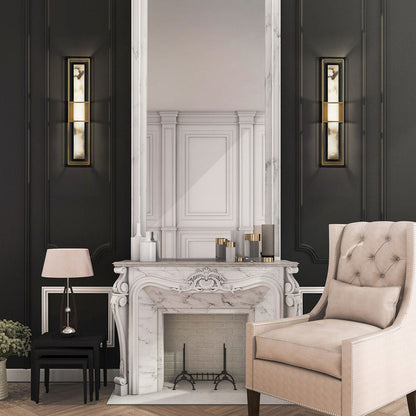 Saga Indoor / Outdoor Alabaster Wall Sconce