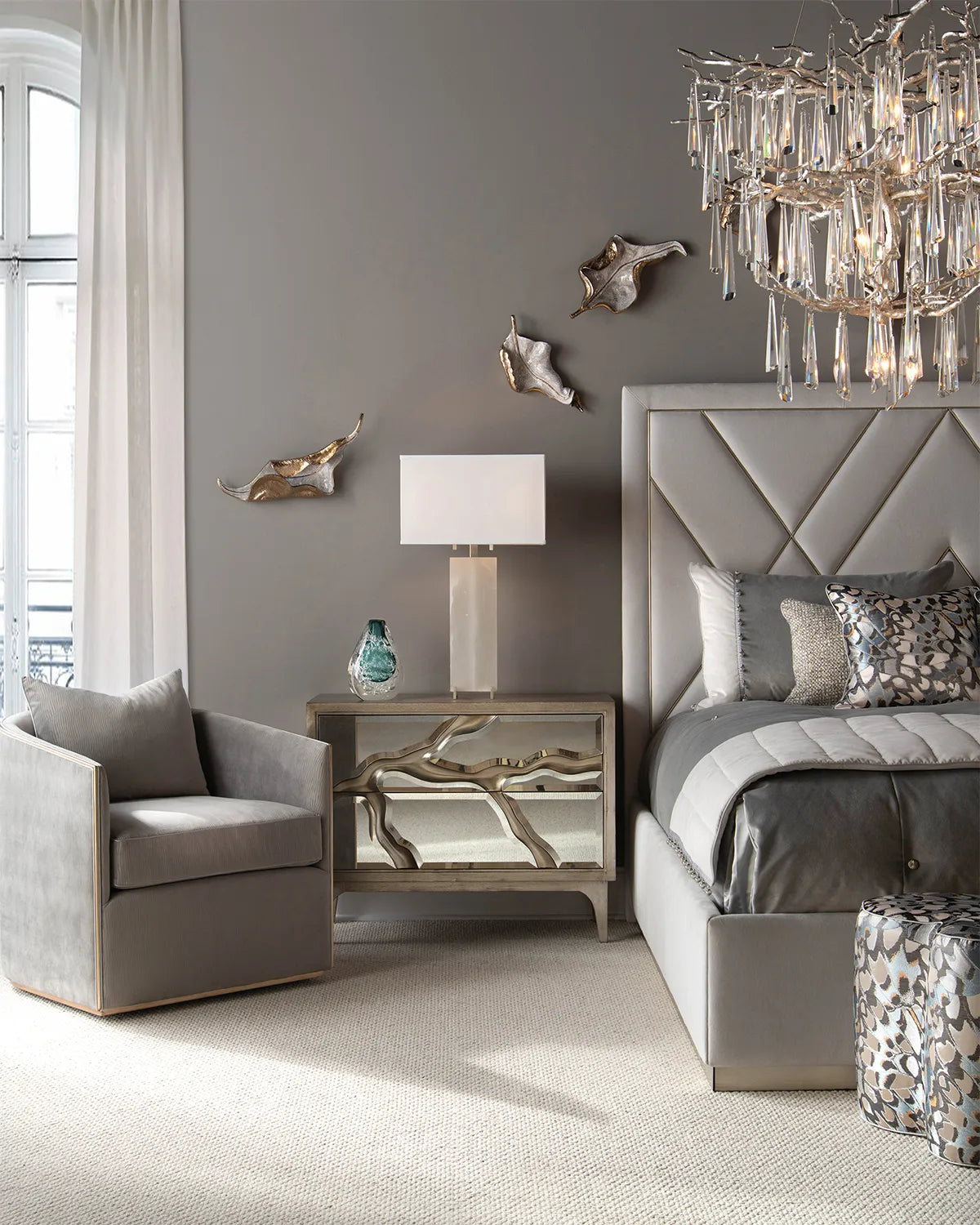 Lucent Twelve-Light Crystal Drop Chandelier - Richardrider
