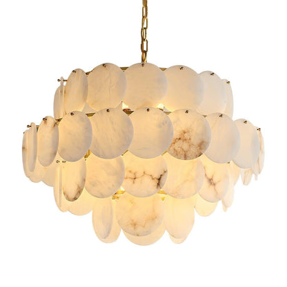 Alabaster Shell Brass Chandelier with 2/3/4/5/6 layer - Richardrider