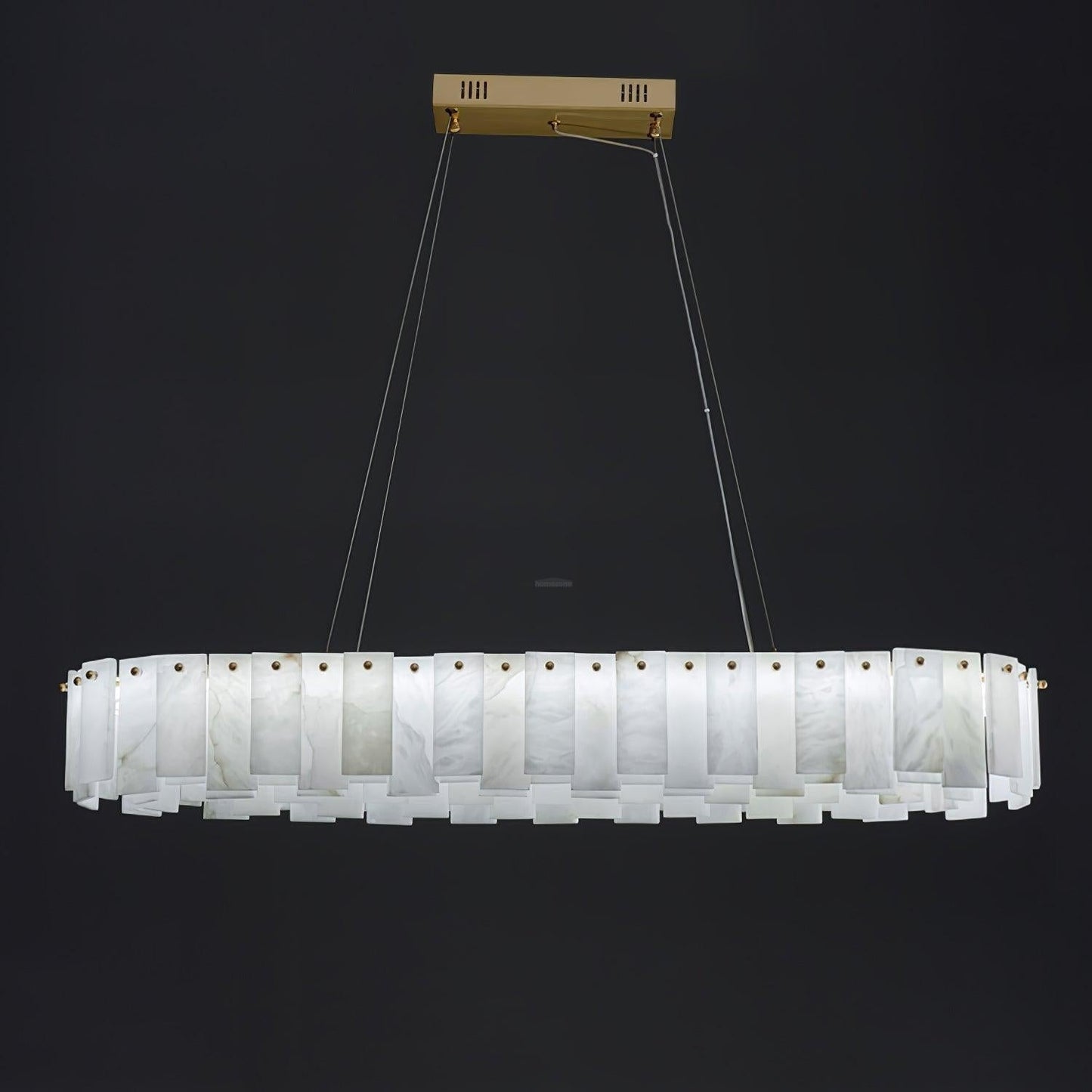 Halos Alabaster Round/Square Chandelier - Richardrider