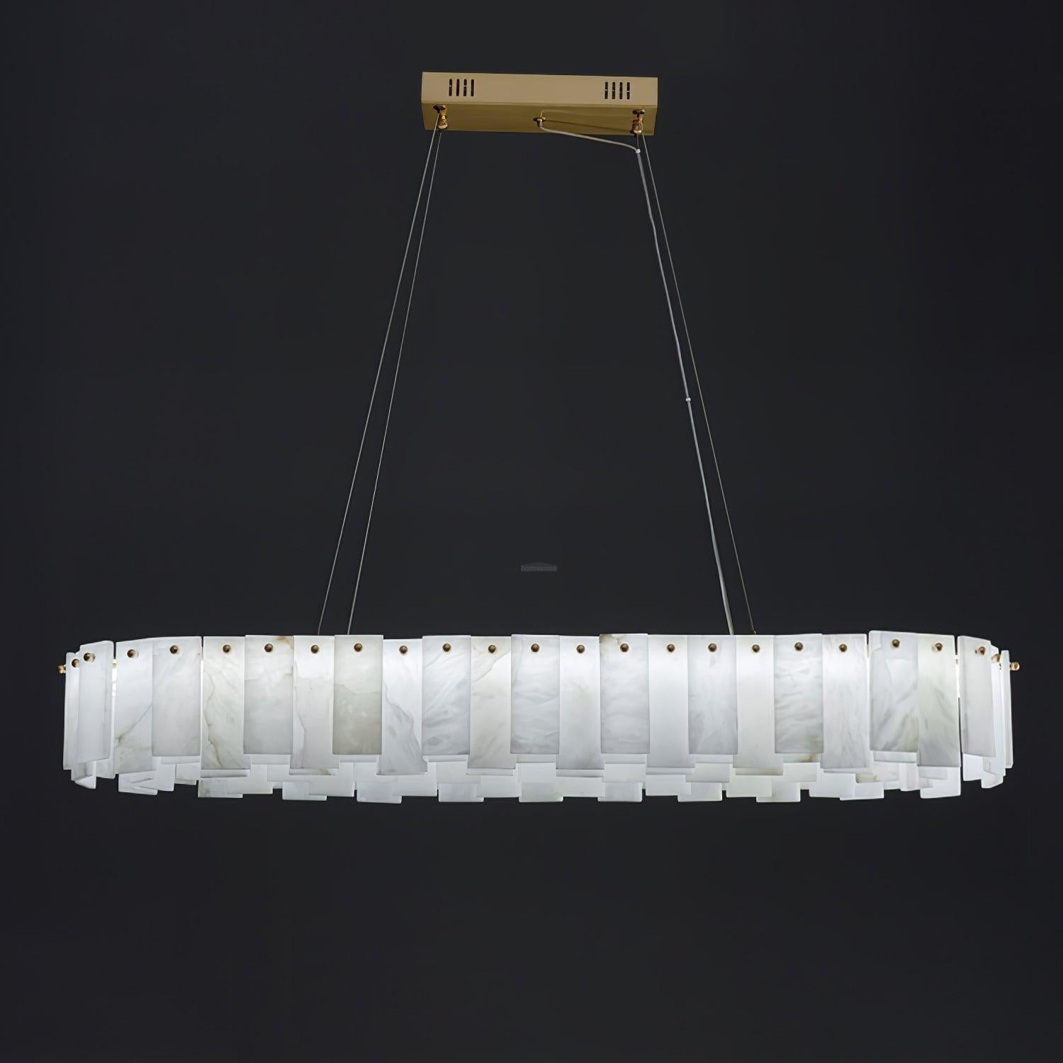 Halos Alabaster Round/Square Chandelier - Richardrider