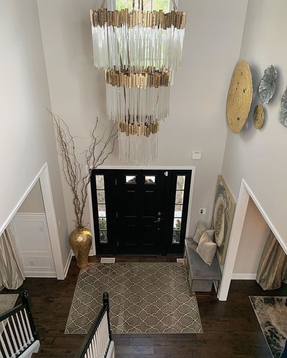 Large Elegant Multi-layers Glam Glass Chandelier for High-ceiling Staircase/Entryway/Living/meeting Room - Richardrider